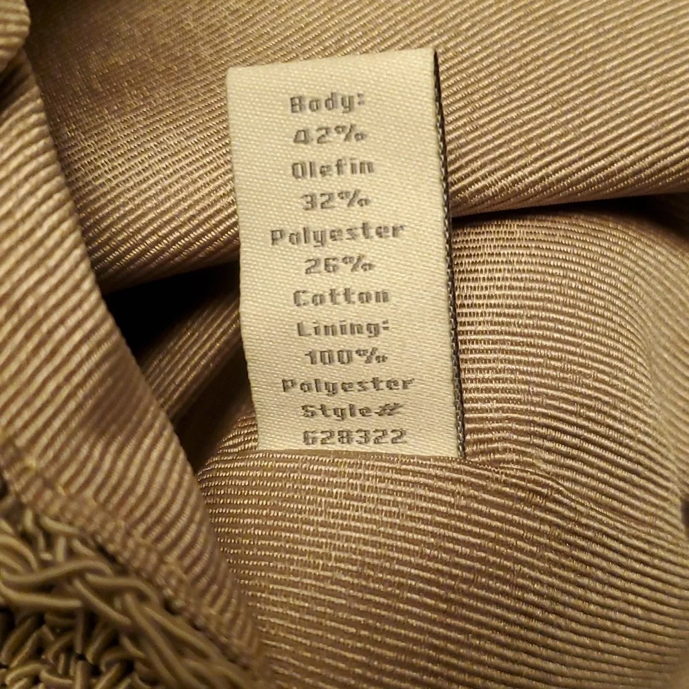 J. Jill Beige Woven Straw Satchel